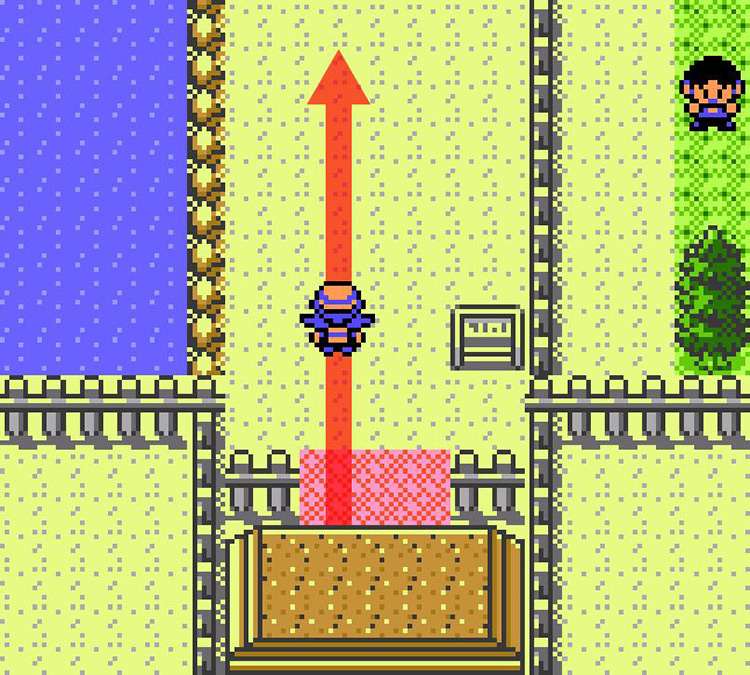 Entering Route 35 from Goldenrod City. / Pokémon Crystal