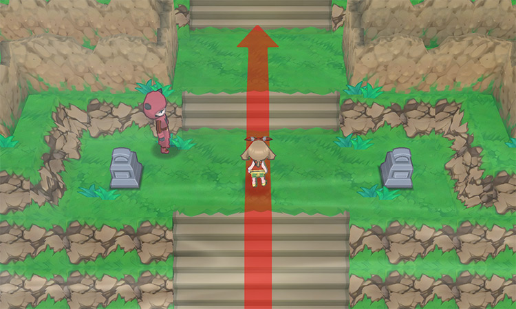 Path to Mt. Pyre’s summit / Pokémon Omega Ruby and Alpha Sapphire