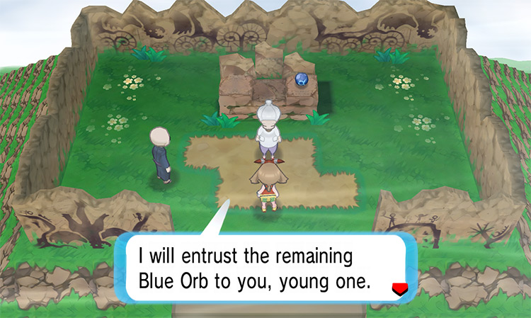 The location of the Blue Orb on Mt. Pyre / Pokémon Omega Ruby and Alpha Sapphire