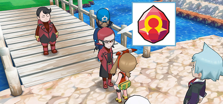Getting the red orb from Maxie