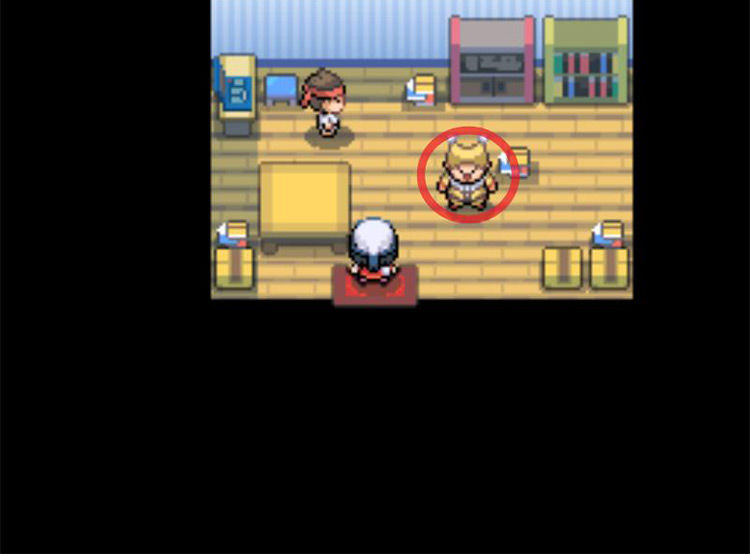 Identifying the Clown NPC who owns the Coin Case. / Pokémon Platinum