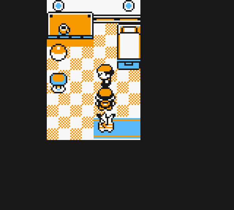 Inside the room on the S.S Anne where TM44 is located / Pokémon Yellow