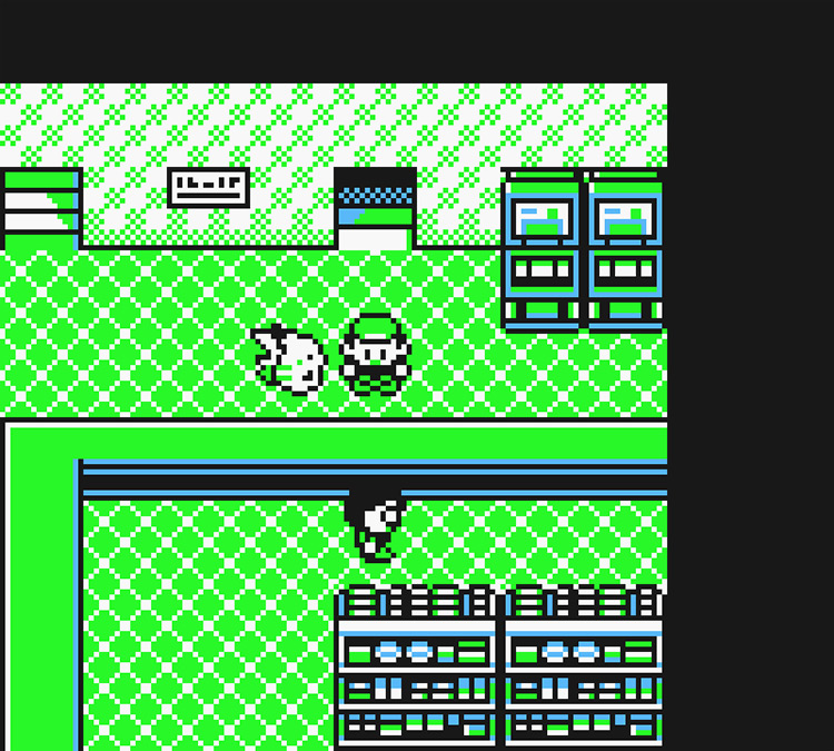 Standing on the rooftop of the Celadon City Department Store / Pokémon Yellow