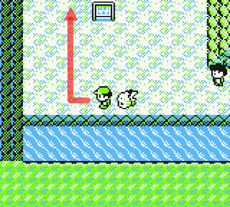 Standing at the bottom of Route 10 just below the Power Plant / Pokémon Yellow