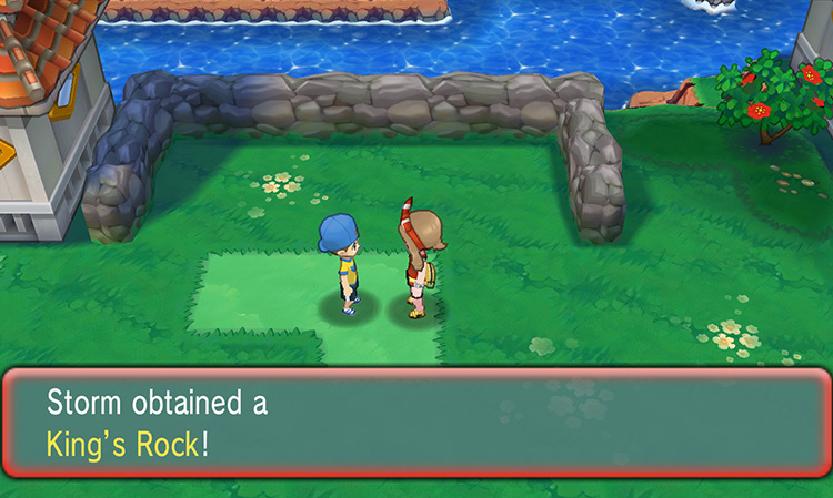 Obtaining a King's Rock from a Youngster / Pokémon ORAS