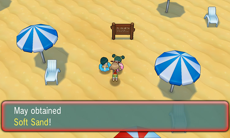 Obtaining a Soft Sand from a Tuber Girl / Pokémon ORAS