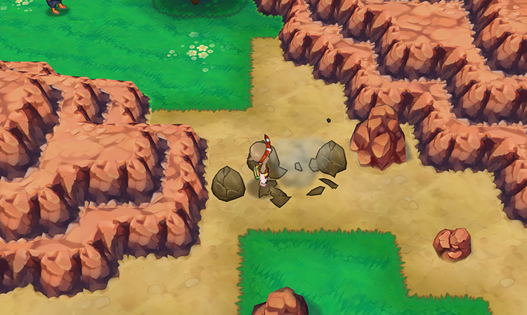 Using Rock Smash in Route 111 / Pokémon ORAS