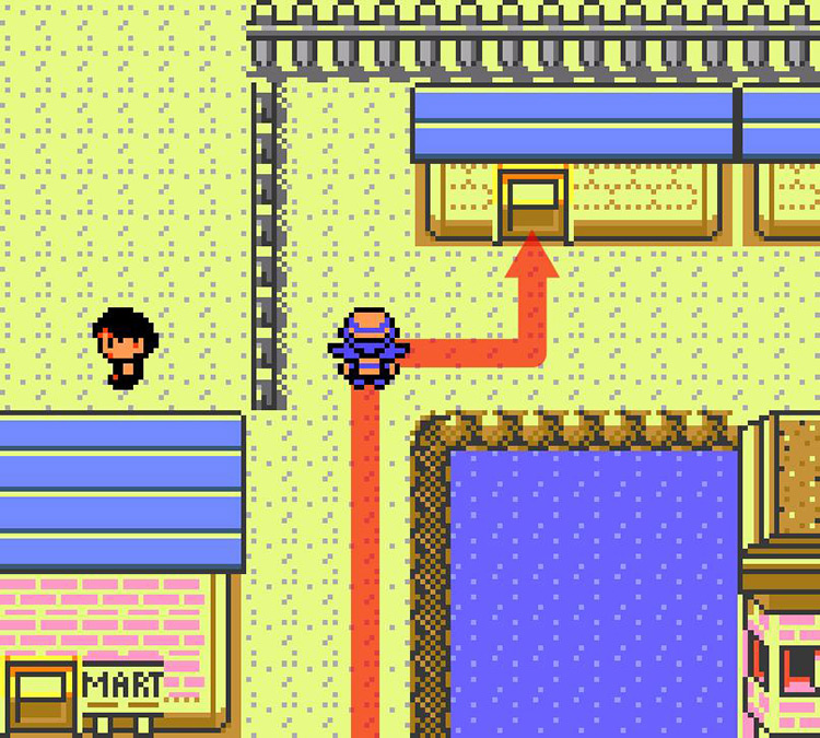 Approaching the house of Volty’s trainer in Olivine City / Pokémon Crystal