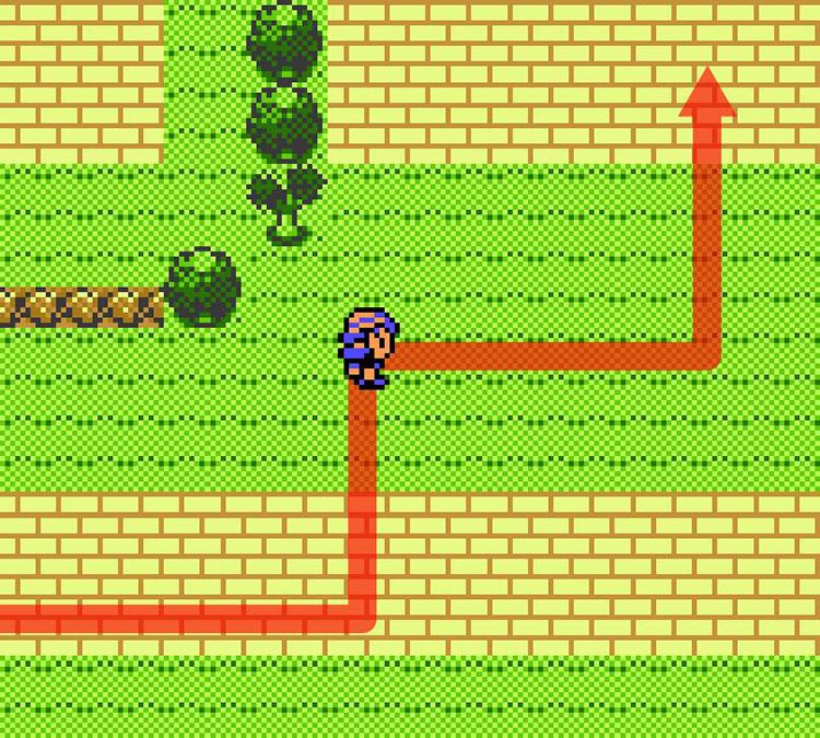 Crossing into Route 14 from Route 15 / Pokémon Crystal