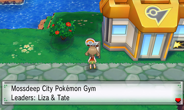 Outside the Mossdeep City Gym / Pokémon ORAS