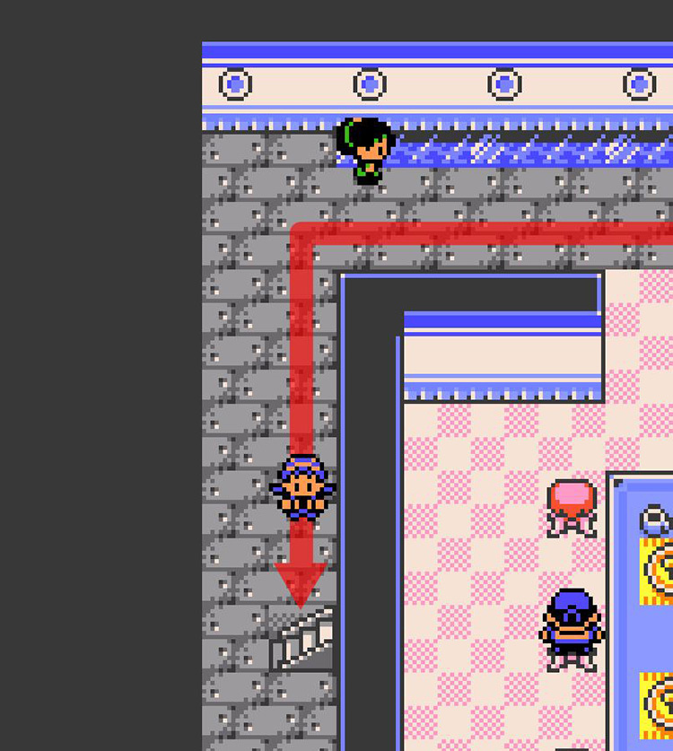 Going up to the Captain’s Cabin / Pokémon Crystal
