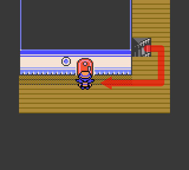 Approaching the Captain’s cabin / Pokémon Crystal