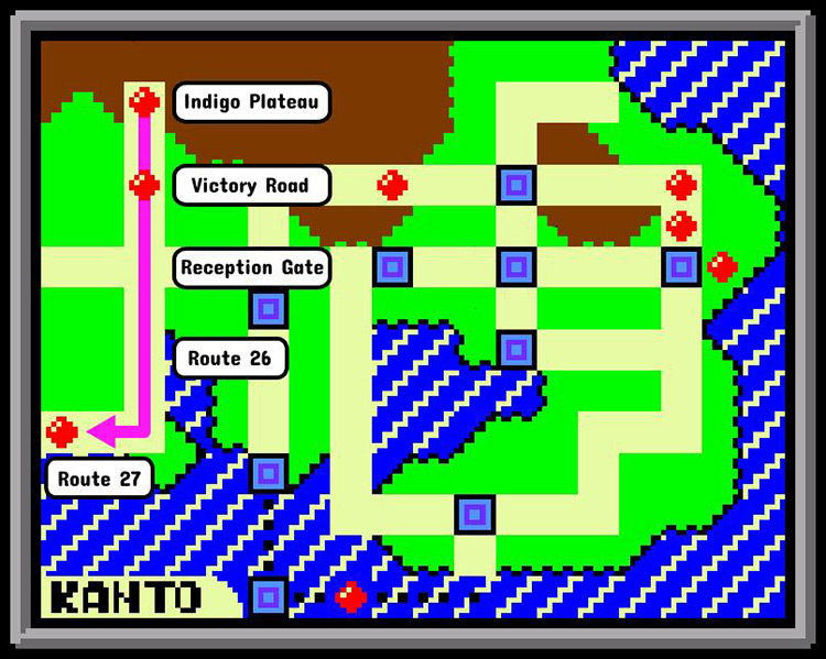 Route from the Indigo Plateau to Route 27 / Pokémon Crystal
