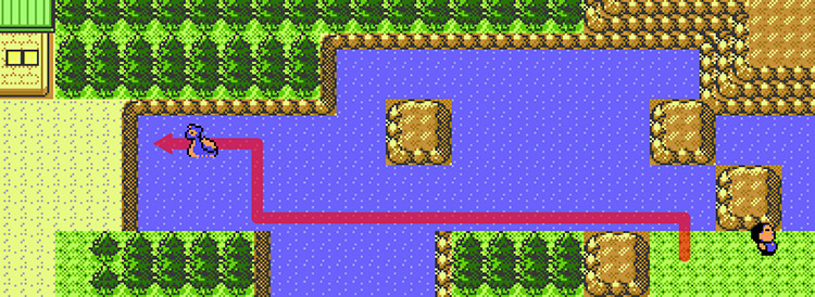 Crossing to Johto’s New Bark Town from Route 27 / Pokémon Crystal