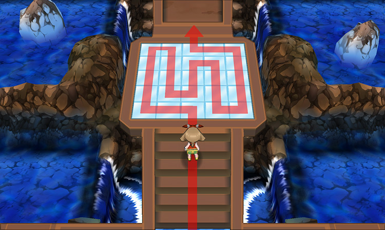 The first ice tile puzzle / Pokémon ORAS
