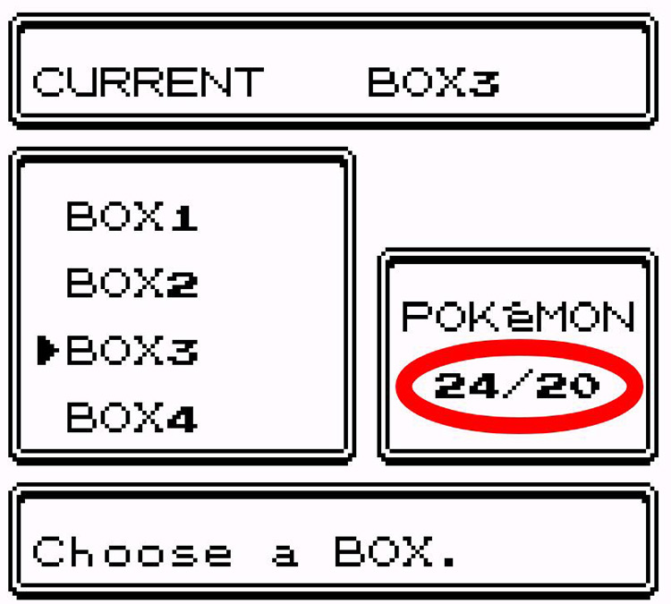 Corrupted Storage Box / Pokémon Crystal