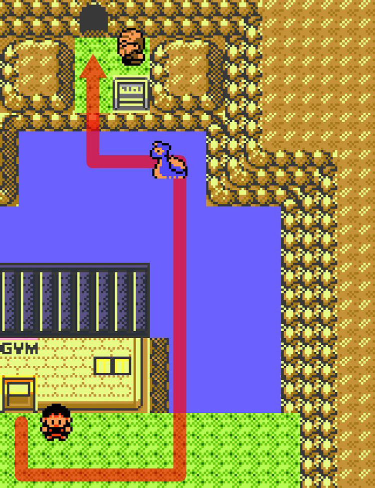Route to the Dragon’s Den behind the Blackthorn Gym / Pokémon Crystal