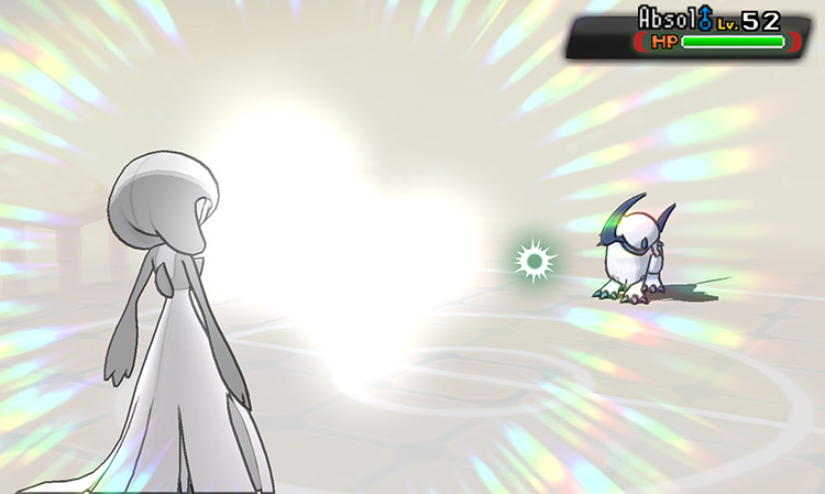 Using Dazzling Gleam against Absol / Pokémon ORAS