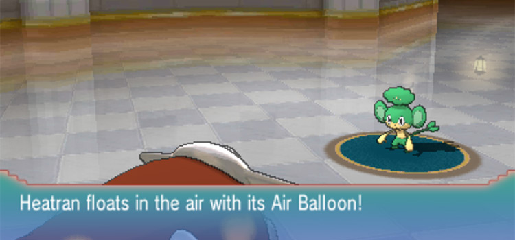 Air Balloon effect in battle (Pokémon Alpha Sapphire)