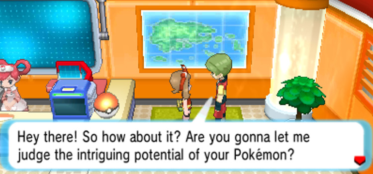 Talking to the IV Judge in Pokémon Alpha Sapphire