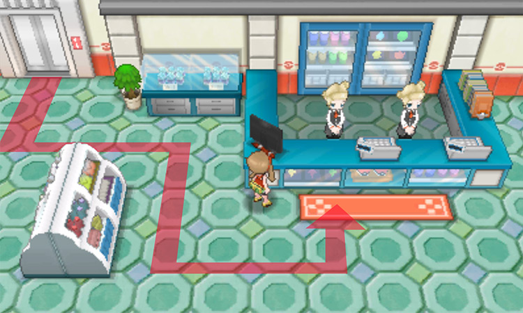 On the third floor of the Lilycove Department Store / Pokémon Omega Ruby and Alpha Sapphire