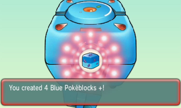 Making Blue Pokéblocks + / Pokémon Omega Ruby and Alpha Sapphire