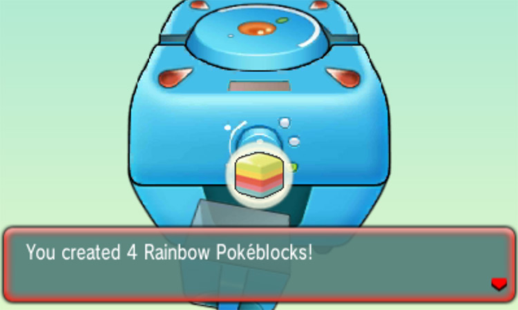 Making Rainbow Pokéblocks / Pokémon Omega Ruby and Alpha Sapphire