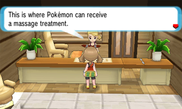 Masseuse in Mauville City / Pokémon Omega Ruby and Alpha Sapphire