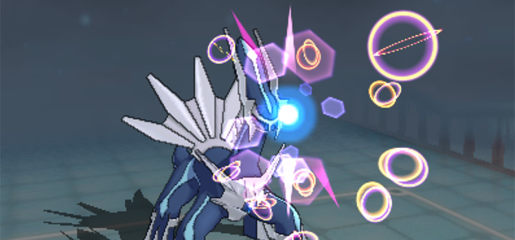 Dialga using Adamant Orb in battle (Pokémon ORAS)