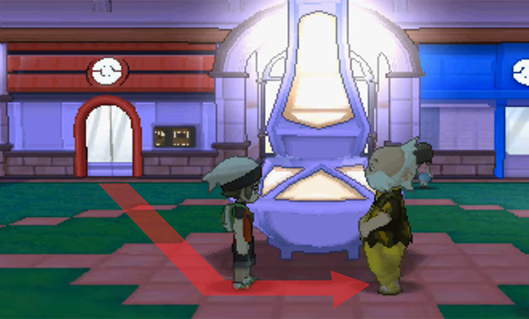 Talking to Wattson in front of Square Tower / Pokémon Omega Ruby and Alpha Sapphire