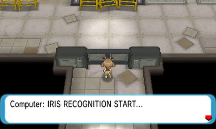 Using the retinal scanner to enter New Mauville / Pokémon Omega Ruby and Alpha Sapphire