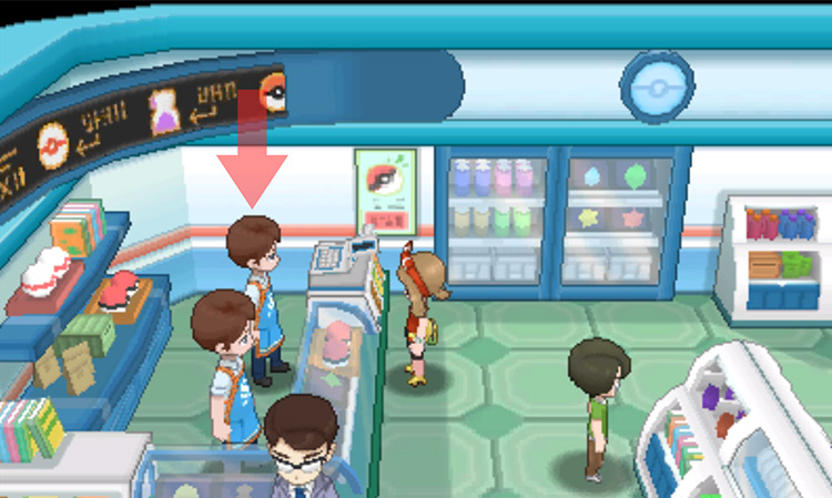 A second clerk is now in the Rustboro City Poké Mart / Pokémon Omega Ruby and Alpha Sapphire