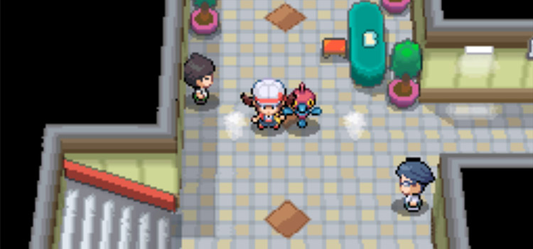 Standing with Porygon Z in Pokémon HeartGold