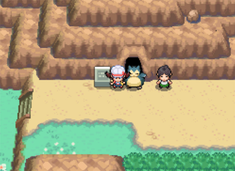 The correct entrance to Mt. Mortar on Route 42 / Pokémon HGSS