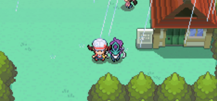 At Lake of Rage with a Suicune (Pokémon HeartGold)