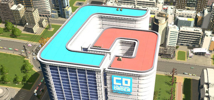 Top of the Colossal Order Offices in Cities: Skylines
