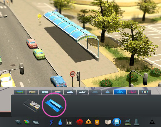 Placing taxi stands. / Cities: Skylines