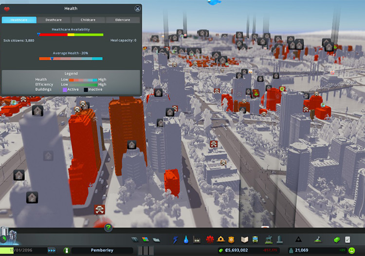 After all, who would want to live or work in such a city? / Cities: Skylines