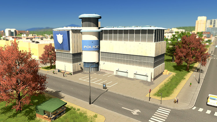 The Police Headquarters. Build cost: ₡60,000 / Cities: Skylines