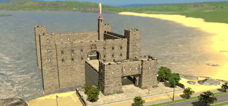 Sea Fortress Building in Cities: Skylines