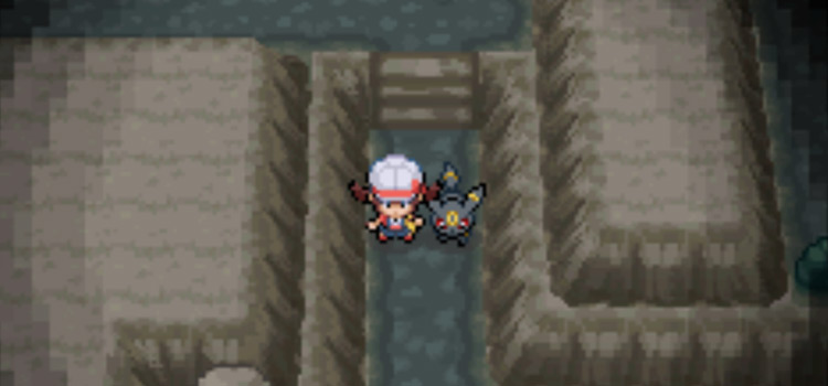 With Umbreon in Dark Cave in HeartGold