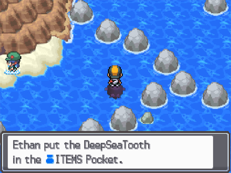 Finding the DeepSeaTooth Location / Pokemon HeartGold & SoulSilver