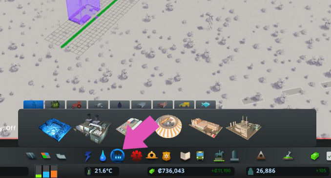The Garbage and Industry menu / Cities: Skylines