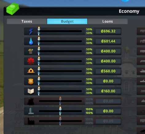 Go to the Budget tab of the Economy panel, then use the sliders for the particular service you want to adjust. / Cities: Skylines
