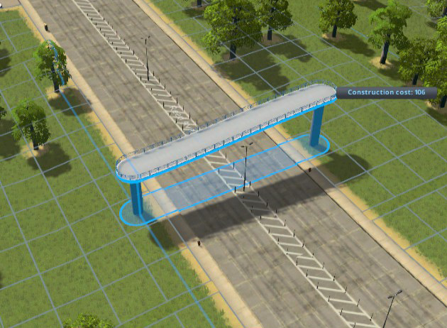 And there's your elevated walkway! Now how will people get on it? / Cities: Skylines