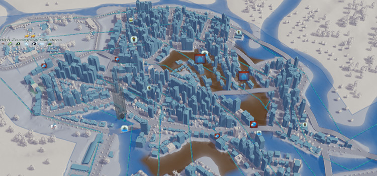 Water Pollution Map preview in Cities: Skylines