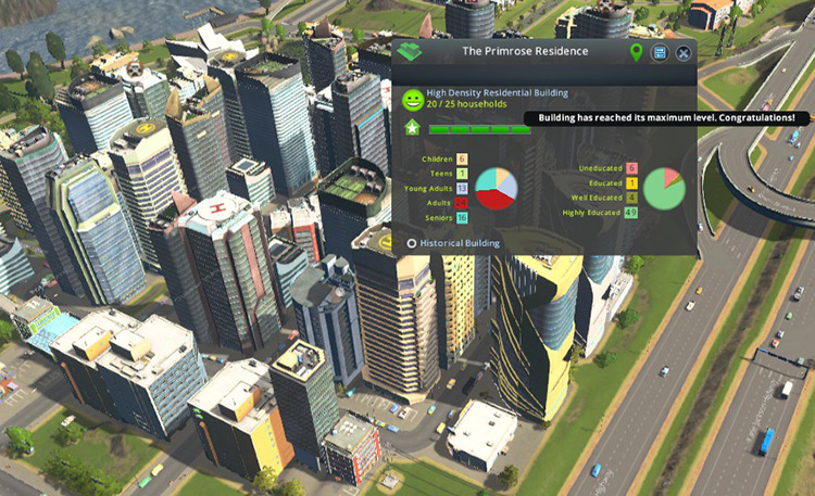 How exacly do you get high density skyscrapers to level 5? My residential  towers don't go past level 2 and offices past level 3 : r/CitiesSkylines