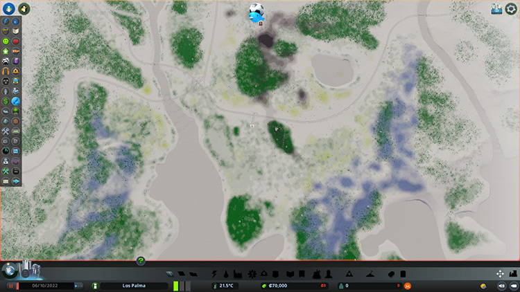An overview of your natural resources. / Cities: Skylines