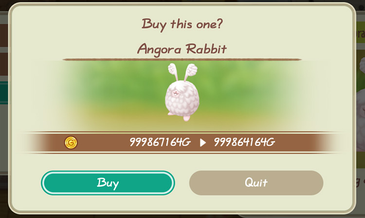 The farmer purchases an Angora Rabbit from PoPoultry / SoS: FoMT