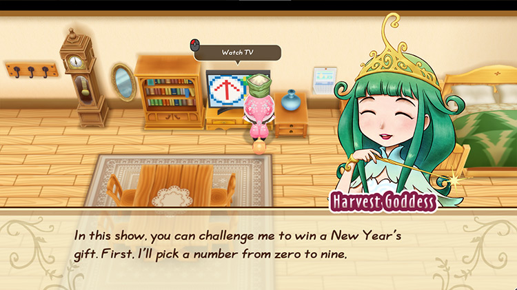 The farmer plays the Harvest Goddess Game Show on Spring 1st / Story of Seasons: FoMT